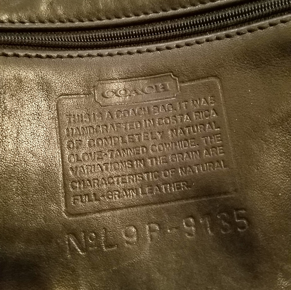 Vintage Black Leather Coach Crossbody - Picture 2 of 6